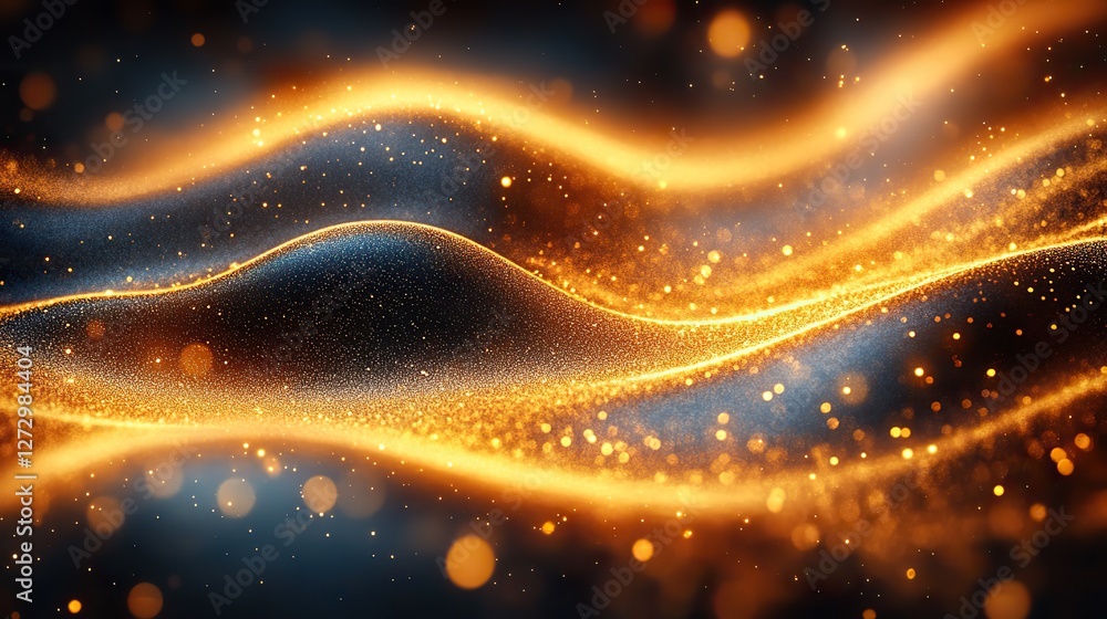 Aufkleber luxurious gold abstract bokeh background vector illustration for elegant design projects and high qu