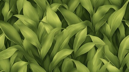 Obraz premium Vibrant autumn colors, green grass field covered with fallen leaves lush