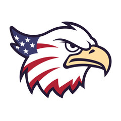 Obraz premium american eagle head