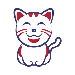 Fototapeta premium happy cat