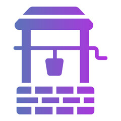 water well Gradient icon