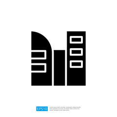 Icon of Modern Urban Architecture Featuring High-Rise Buildings and Sleek Design Representing City Life and Development