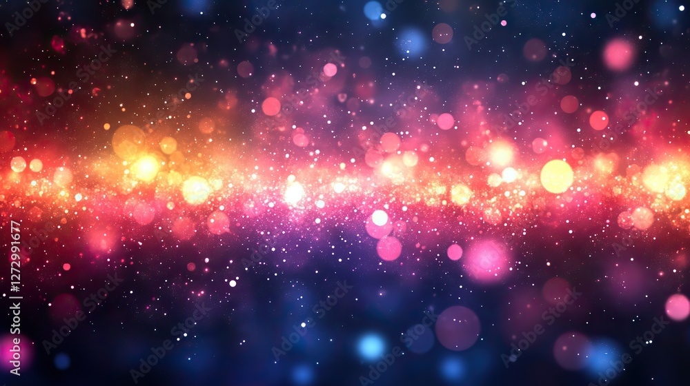 Poster modern abstract bokeh and lens flare design elements on white background vector illustration for ele