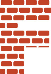 f uppercase letter brick wall
