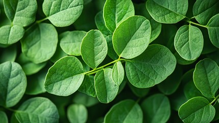 moringa leaves on a transparent background a natural source of vitamins and antioxidants