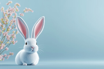 Obraz premium easter bunny with easter eggs