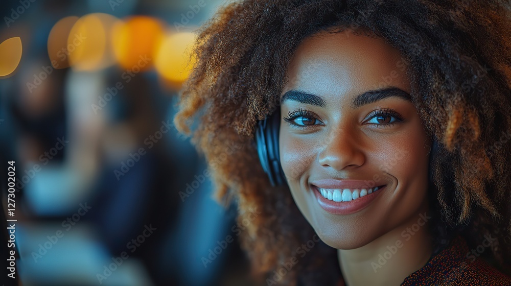 Aufkleber multiracial team of customer service executives collaborating in a modern office setting providing p