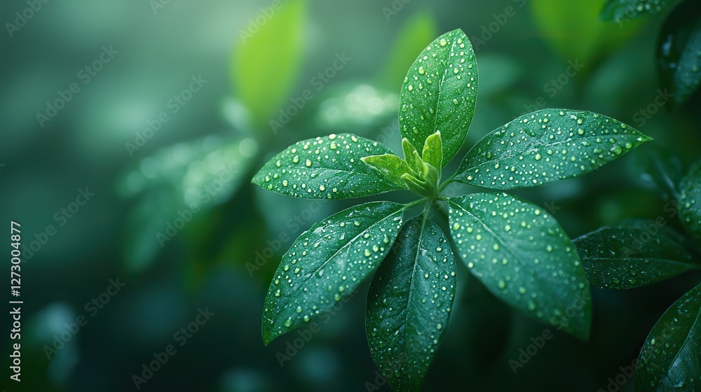 Aufkleber nature green bokeh background with soft light effects for fresh and serene visual aesthetics in natu