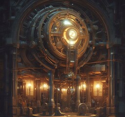 Obraz premium Illustration of techno background.