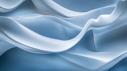 Obraz premium Elegant flowing fabric with soft wavy texture and smooth minimalist design
