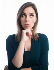 Fototapeta premium Woman looking for answers