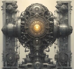 Illustration of techno background.