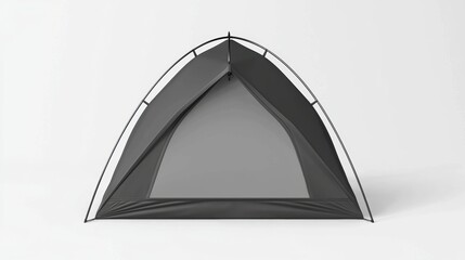 Camping adventure tent setup outdoor location product showcase natural environment side view outdoor lifestyle