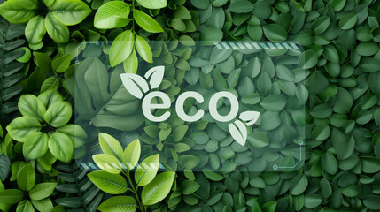 Green leafy background with lush vibrant foliage, ideal for eco-friendly concepts, sustainability projects, and environmental themes, capturing the beauty of nature and organic growth.