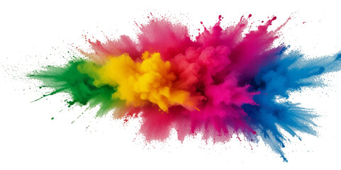 Beautiful rainbow holi festival background.  