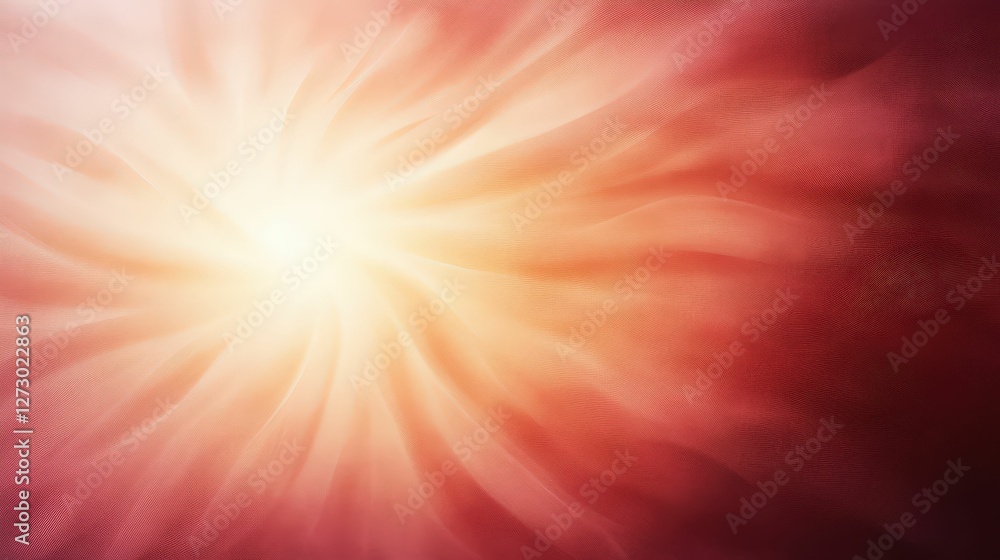 Poster dynamic abstract sunburst scene with glowing rays digital vibrant environment artistic viewpoint