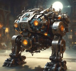 Fototapeta premium Illustration of techno background.