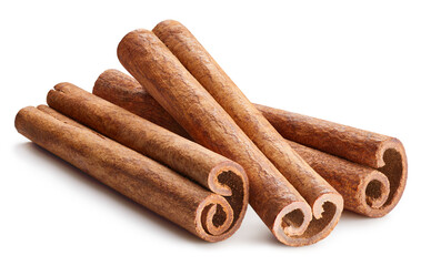 Cinnamon isolated on white background