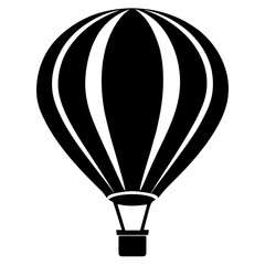 Fototapeta premium Vector Silhouette Air Balloon