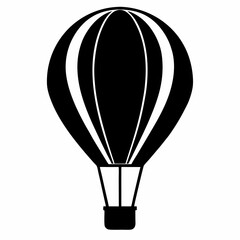 Obraz premium Vector Silhouette Air Balloon
