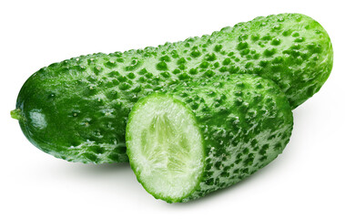 Cucumber isolated on white background