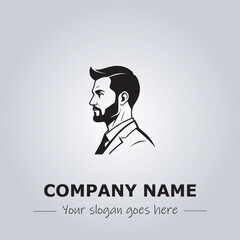 A Man logo company design illustration
