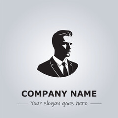 A Man logo company design illustration
