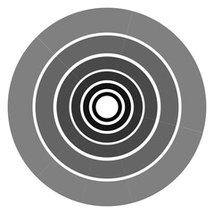 モノクロカラー　円形