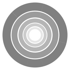 モノクロカラー　円形