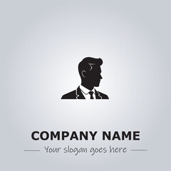 A Man logo company design illustration
