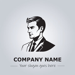 A Man logo company design illustration
