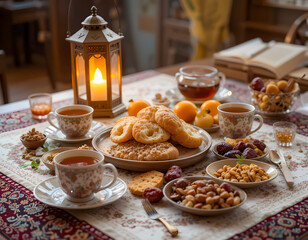 Traditional Suhoor Ramadan: A Warm Pre-Dawn Meal in Lantern Light