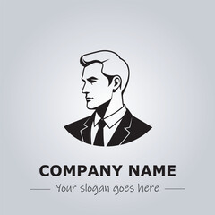 A Man logo company design illustration
