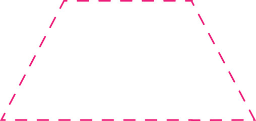 Math Geometric Dashed Line Shapes