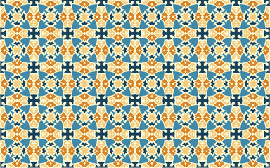 Vintage Mandala Tile Floral Pattern Background, Ornamental Floral Mandala Seamless Tiles Wallpaper