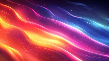 Abstract vibrant energy waves