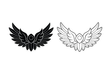 Obraz premium Eagle wings vector