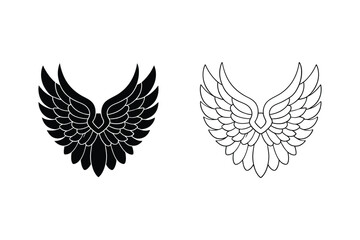 Obraz premium Eagle wings vector