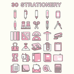 30 Strationery icon design 