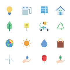 Economic Environment icons set, Vector and Illustration