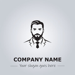 A Man logo company design illustration
