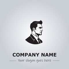 A Man logo company design illustration

