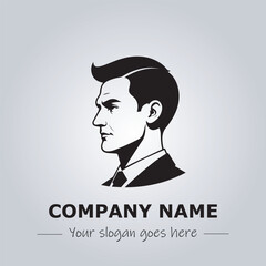 A Man logo company design illustration
