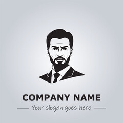 A Man logo company design illustration
