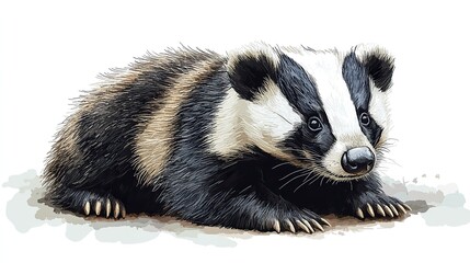 Realistic Badger Png Transparent Background