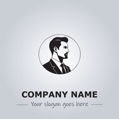 A Man logo company design illustration
