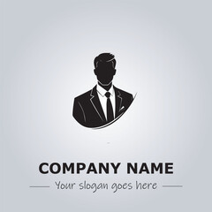 A Man logo company design illustration
