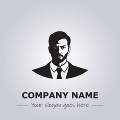 A Man logo company design illustration
