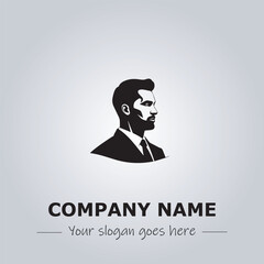 A Man logo company design illustration
