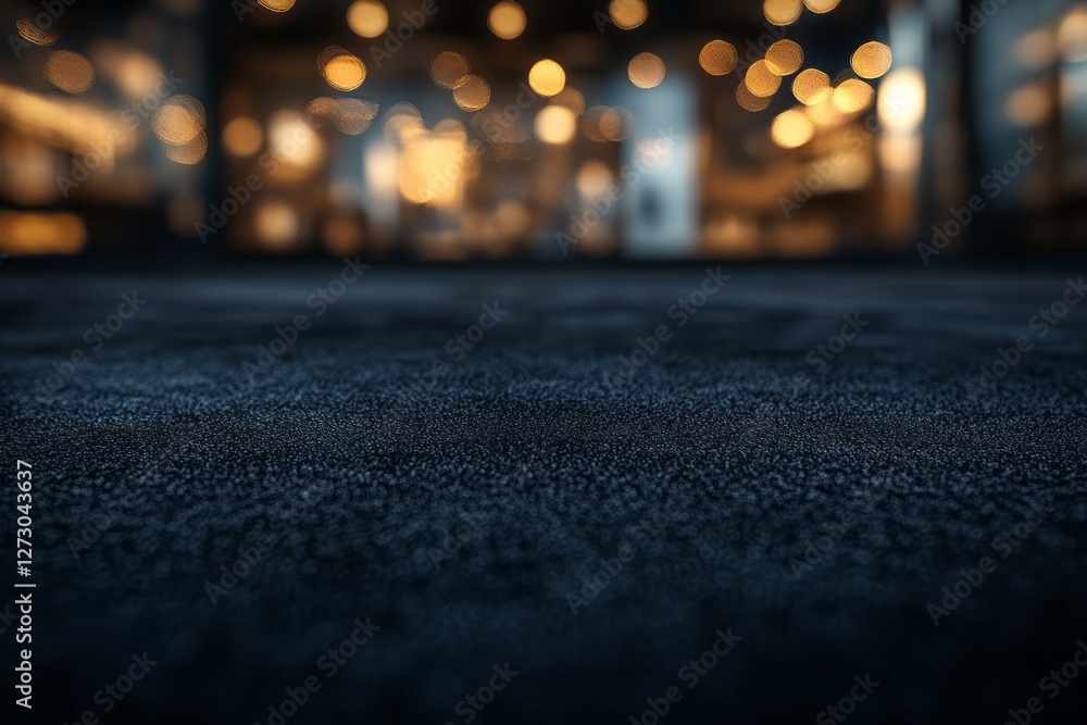 Poster an abstract view of a textured surface with soft bokeh lights creating a warm atmosphere.